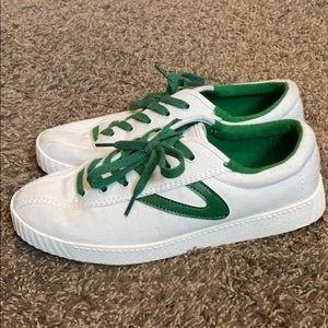 Tretorn green sneakers